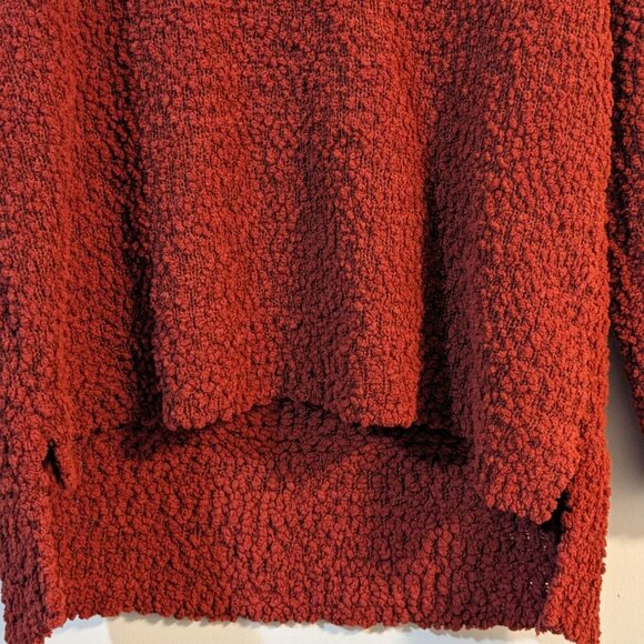 Cupio V Neck Orange Rust color Popcorn Sweater- Size Medium - Picture 4 of 8